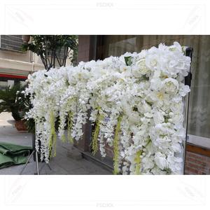 Decoración Artificial de Boda de Buena Calidad, Diseño de Rosas de Seda Artificiales, Flores Colgantes de Techo, Fondo de Pared para Bodas y Fiestas - Product Image 5