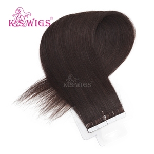 K.SWIGS Extensions de cheveux invisibles sans couture de 22 pouces, cheveux humains 100% Remy chinois, double épaisseur, lisses et soyeux, durables - Product Image 2