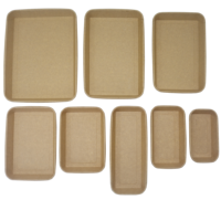 Tapa para Bandeja de Sushi de Papel Kraft Reciclable y Desechable, Personalizada, Sostenible, con Recubrimiento UV, Laminado Mate y Grabado en Relieve, para Fideos y Dulces