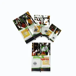 Prix le moins cher Emballage personnalisé d'épices sèches Emballage d'assaisonnement d'épices Sacs d'emballage alimentaire en plastique Sac d'épices 50g