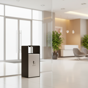 <span class=keywords><strong>Cubo</strong></span> de <span class=keywords><strong>Basura</strong></span> de Acero Inoxidable para Exteriores, Resistente al Agua, Ecológico, para Uso en Oficinas y Calles Públicas - Product Image 2