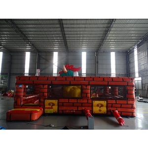 <span class=keywords><strong>Castillo</strong></span> combinado con tobogán <span class=keywords><strong>inflable</strong></span> abierto y <span class=keywords><strong>cerrado</strong></span> con boca de dibujos animados personalizado para niños - Product Image 3