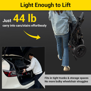 Silla de Ruedas Eléctrica Funcional Personalizable con Motores Dobles de 250w para Uso Reclinable, Silla de Ruedas Multifuncional con Batería de Gran Capacidad - Product Image 5