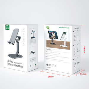 قابل للتعديل تشوه للطي هاتف سطح المكتب المتنقل أصحاب الراحة اللوحي حامل البث الهاتف حامل - Product Image 4