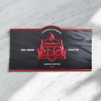 Étiquettes personnalisées de luxe pour cigares, avec texture UV sélective, feuille d'or rouge, bandes de cigares personnalisées, autocollants adhésifs étanches pour cadeau d'honneur