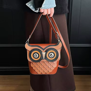 Nouveau Sac Messager Carré en Cuir PU pour Téléphone Portable, Design Hibou Tendance 2024, Mignon et Original, pour Femmes - Product Image 6