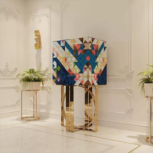 Meubles de salon de villa, design moderne, armoire de rangement, armoires de bar de luxe italiennes, BOCA-CB-01-PIXEL, armoires de luxe BOCA - Product Image 3
