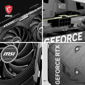 Pour carte graphique GeForce RTX 4060 Ti Ventus 2X Black 8 Go OC GPU 18 Gbps PCIe 4.0 Mémoire Ordinateur de bureau - Product Image 3