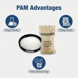 Polvo de Apam, <span class=keywords><strong>Floculante</strong></span> de Poliacrilamida para Minería, Lavado de Carbón y Tratamiento de Aguas Residuales - Product Image 3