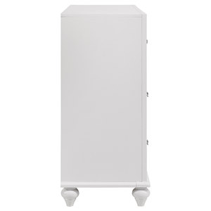 Modern White Solid Wood 7-Drawers Dresser with Lighted Mirror Luxury Bedroom Furniture - Product Image 4