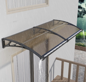 Toldo para Puerta de 40x80 Pulgadas con Canaleta, Cubierta de PC Resistente a la Intemperie para Protección Contra Lluvia/Nieve/Sol en Exteriores, para Entrada, Patio, Ventana - Product Image 1