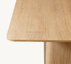 Myhome <span class=keywords><strong>2025</strong></span> Sang Trọng Hiện Đại 8 Chỗ Ngồi Bàn Ăn Đặt Rắn Gỗ Hình Chữ Nhật Bàn Bếp Cho Nhà Đồ Nội Thất Phòng Ăn - Product Image 3