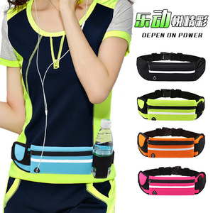 Running Sports Waist Bag Nylon Waterproof Reflective Strip For Outdoor Fitness Men Women - Product Image 2