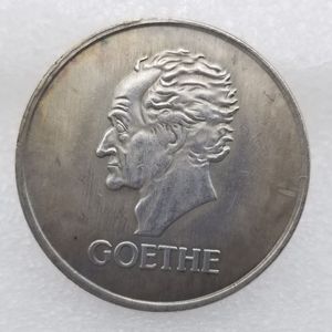 Réplica de Moneda Alemana de la República de Weimar, 5 Marcas, 1932, Berlín, Goethe, Moneda Retomada - Product Image 2