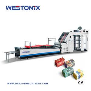 Machine à laminer automatique électrique haute vitesse WESTONIX <span class=keywords><strong>pour</strong></span> emballages alimentaires en <span class=keywords><strong>papier</strong></span>/plastique, installation rapide, haute productivité - Product Image 1