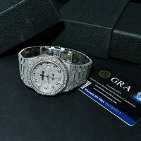 Reloj Mecánico de Moissanita de Alta Calidad, Listo para Exportación, con Esfera Personalizada, Automático, de Lujo, para Uso Diario