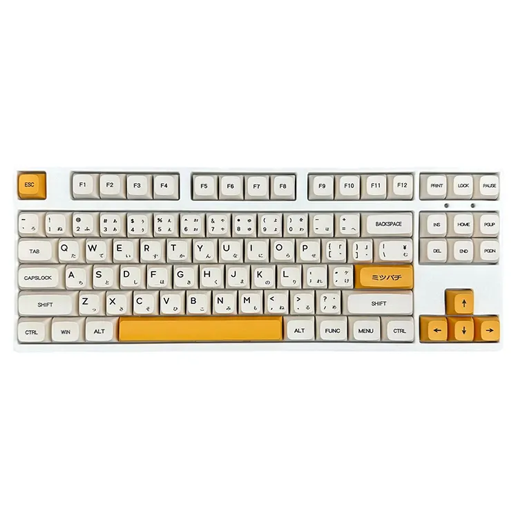 2023 New Honey Milk XDA Keycaps Japanese 140 Key Mechanical Keyboard Custom DIY PBT Keycaps for Cherry Covers Full size Keyboard