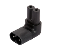 Adaptateur d'alimentation Yuchen YC-WA-160 certifié CE ROHS, coudé à 90 degrés, IEC C7 C8, prise d'extension mâle-femelle en forme de 8 pour