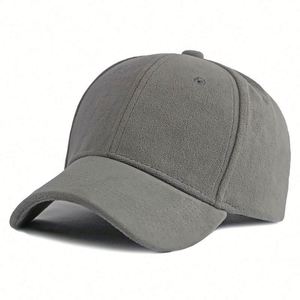Gorras de Béisbol de Invierno Personalizadas al por Mayor con Logotipo, Gorras de Gamuza Unisex de Color Sólido para Mujer - Product Image 4