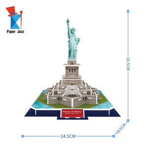 <span class=keywords><strong>Puzzle</strong></span> <span class=keywords><strong>3D</strong></span> en papier Paper Jazz - Créez votre propre <span class=keywords><strong>Statue</strong></span> de la Liberté - Jouet éducatif DIY pour les enfants de 5 ans et plus - Moins de 50 pièces - Product Image 6