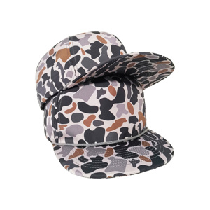 Custom 5 Panel Camo Snapback <strong>Quick</strong> <strong>Dry</strong> <strong>Cap</strong> With Rope Custom Woven Label High Quality Waterproof Hat - Product Image 2