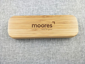 Coffret cadeau 2 stylos magnétiques en bambou écologique coffret stylo plume et boîte à crayons en bois naturel - Product Image 5