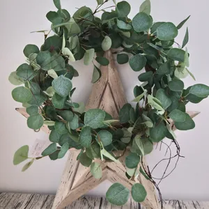 Wholesale Artificial Wedding Decoration Eucalyptus Wreath for Summer