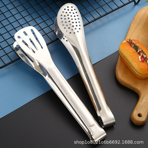 Pinces alimentaires en acier inoxydable, 2 pièces, multifonctions, pour barbecue, steak, cuisson, ustensiles de cuisine - Product Image 5