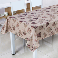 Nappe de table en vinyle résistant RNPT, imprimé floral rouge soyeux, pour table rectangulaire d'extérieur