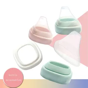 Hegen baby bottle accessories transparent cover sealed dust-proof lid baby bottle cover