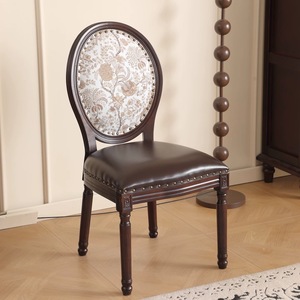 Juego de Mesa y Sillas de Comedor de Madera Maciza Estilo Americano, Estilo Francés Antiguo de Lujo Ligero, Directo de Fábrica de <span class=keywords><strong>Muebles</strong></span> - Product Image 4