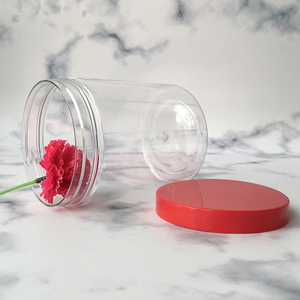 Tarro De Plástico Con Tapas Marrones Tapa Blanca Tapas Doradas Plata - Product Image 5