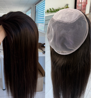 Topper capillaire en dentelle 10x10 en cheveux humains avec base en soie |   Topper de cheveux 100% humains 4x4 en soie respirante pour calotte naturelle, idéal pour les zones clairsemées