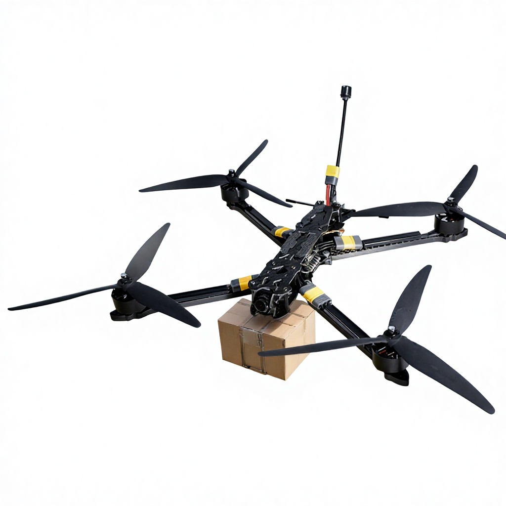 High-Speed 10" FPV Racing Drone, 4K Camera & 30min Flight, 3kg Load Capacity, 10km Range, Includes RC