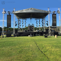 Espiga de aluminio de alta calidad y barata de 300x300mm, armazón en forma de techo de arco curvo para exposiciones y diversas actividades, armazón