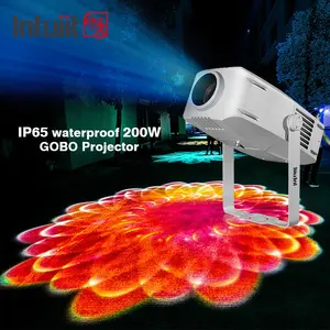 방수 건물 gobo 영사기 200w LED 로고 영사기 빛 옥외 광고 영사기