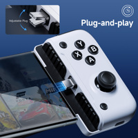 Mango de modo dual con cable Blue Tooth EasySMX M05 Tipo C Controlador de juego para teléfono móvil Disparador Hall