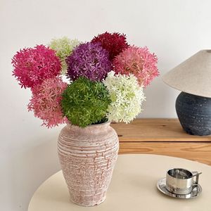 Flores Artificiales de Puerro Yasunobu, Ramas Individuales de Plástico, Color Blanco, Morado, Rojo, Verde, Rosa Claro, Decoración para Bodas, Uso en Interiores - Product Image 1