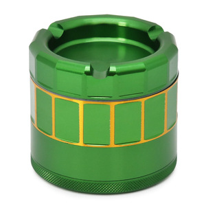 Cendrier 63mm 2.5 pouces Shoke Shop OEM Hot Selling 2024 New Herb Aluminium Tobacco Grinder Hand Manual Grinder Herbes With Scales - Product Image 3