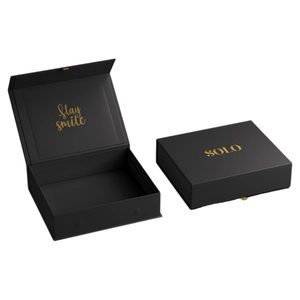 Grande Scatola Regalo per la Festa della Mamma, Confezioni Regalo per Compleanni, Anniversari e Matrimoni, Scatole Regalo Nere con Coperchio Magnetico e Nastro - Product Image 2