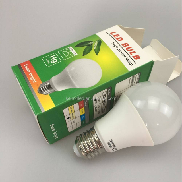 China 2700k 6000k SMD Plastic Cover 5w Led Energy Saver Light Bulb 400 Lumen Led Light Bulb From Sehon