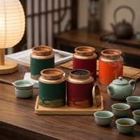 Boîte à thé en métal hermétique de qualité alimentaire avec logo personnalisable, adaptée au thé noir, au thé vert et au thé à la peau de mandarine.