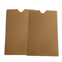 Empaque Ecológico Desechable y Reciclable de Papel Kraft para Cubiertos con Impresión de Logotipo y Pegatinas para Regalos, Velas y Manualidades