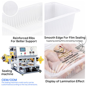 Barquette jetable personnalisée en plastique PP de qualité alimentaire pour viande fraîche et pain de supermarché - Product Image 3