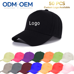 Cappellino da Baseball in Cotone 100% a Cinque Pannelli con Visiera Curva e Chiusura a Scatto in Rame; Cappello da Sole per Adulti con Logo Personalizzabile - Product Image 1