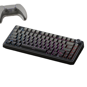 Bàn phím cơ học PBT tùy chỉnh kích thước đầy đủ, hỗ trợ hot-swap, kết nối không dây 2.4 GHz, ba chế độ kết nối USB, cấu trúc gasket, USB 3.0 mới, đèn RGB - Product Image 3