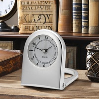 Horloge de bureau en métal personnalisée de luxe moderne avec sonnerie horaire au quartz pour la décoration de la maison