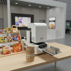 Stampante per Scatole Pizza Formato <span class=keywords><strong>A3</strong></span>, Macchina di Stampa Digitale a Getto d'Inchiostro Semi-Automatica HPA3 con Testina Larga Multicolore Tutto-in-Uno - Product Image 5