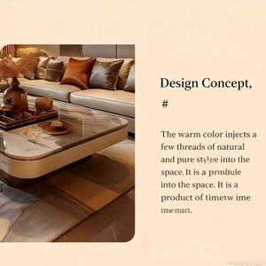 Mesa de Centro de Mármol de Lujo Ligero 2026 - Muebles Modernos Minimalistas de Alta Gama para Sala de Estar - Product Image 5