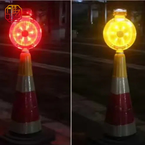 אורות חרוט שמש אדום וצהוב, המשמש לתאורת בטיחות תנועה בכבישים - Product Image 6